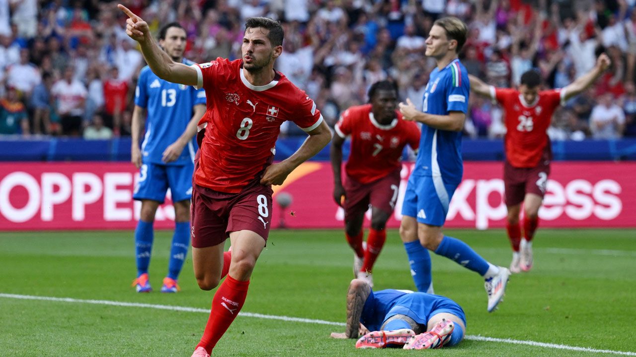 El campeón contra las cuerdas Suiza con ventaja ante Italia en la Eurocopa