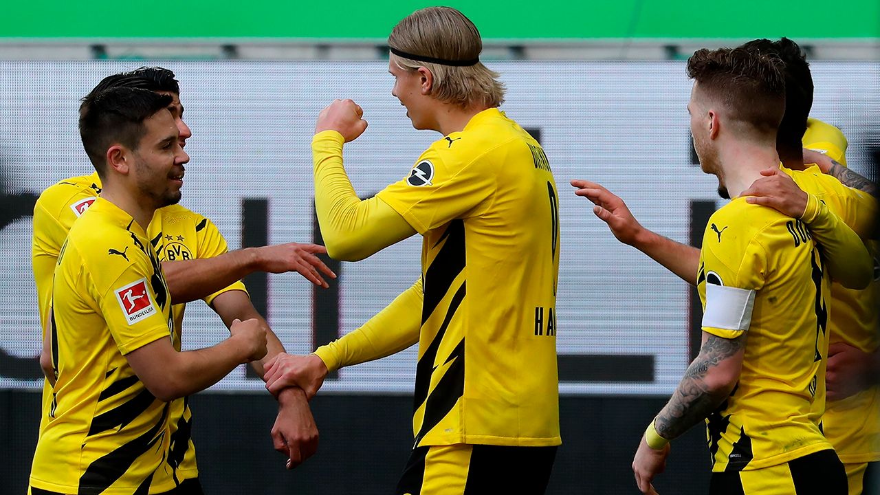 Haaland tiene a Borussia Dortmund a un paso de la Champions League