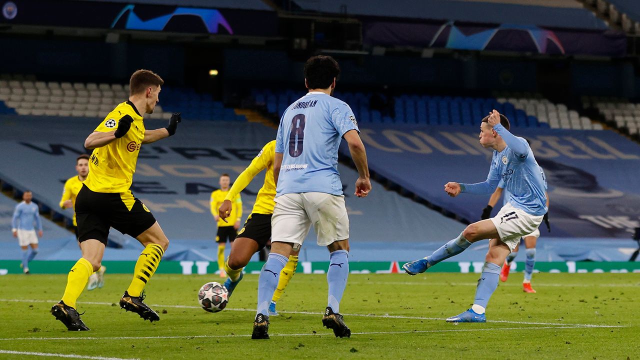 Phil Foden rescató a Manchester City que tiene ventaja ante Borussia Dortmund