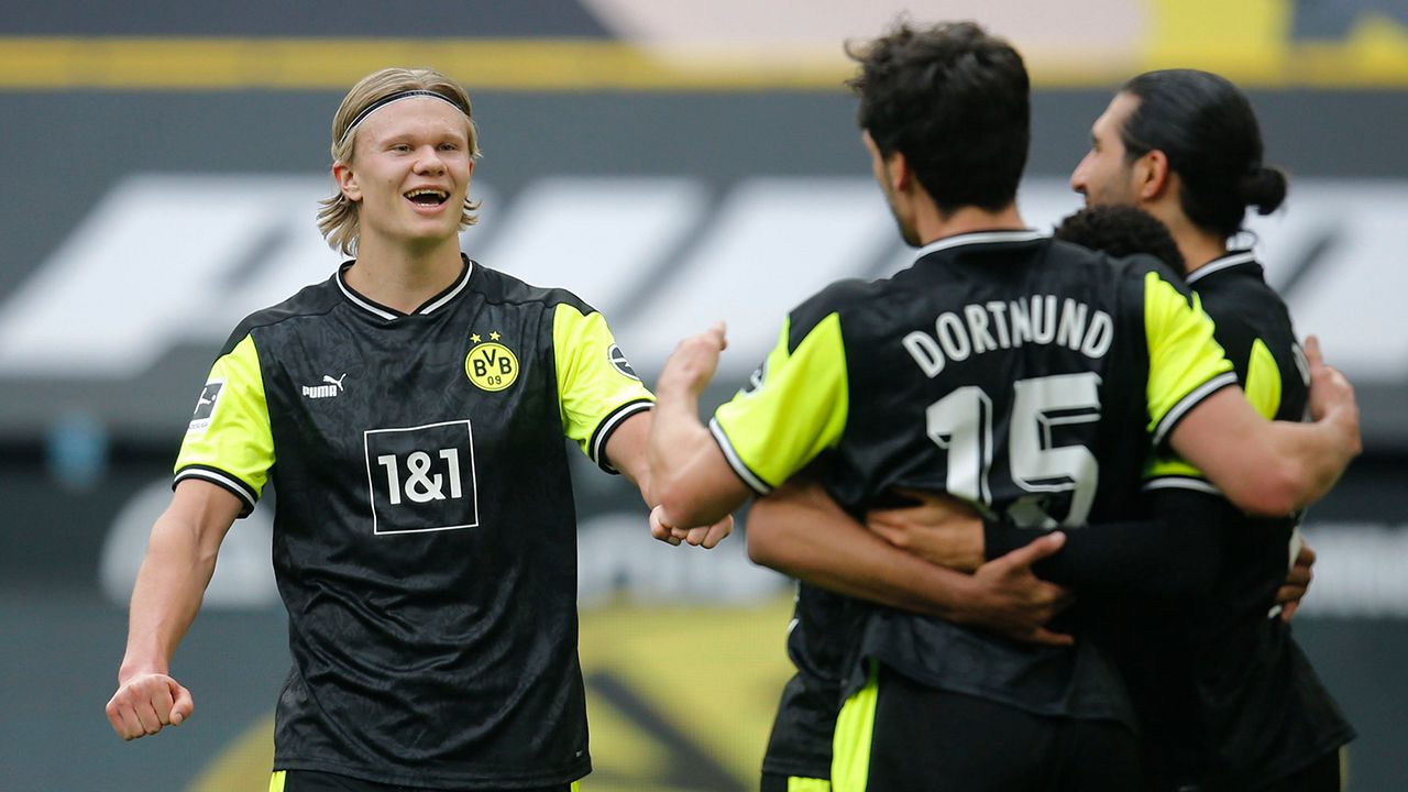 Erling Haaland volvió a marcar e impulsó a Borussia Dortmund en la Bundesliga