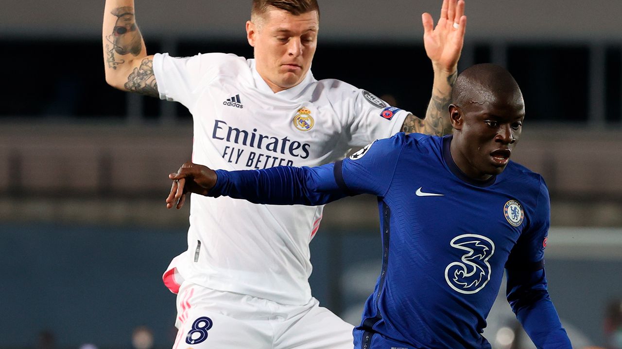 N’Golo Kanté brilló como el ‘todoterreno’ de Chelsea contra Real Madrid