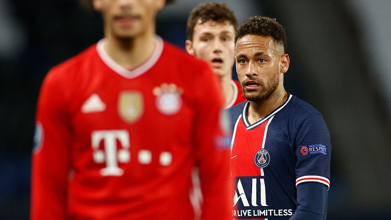 Neymar peleó hasta el cansancio por conseguir su gol contra Bayern Munich
