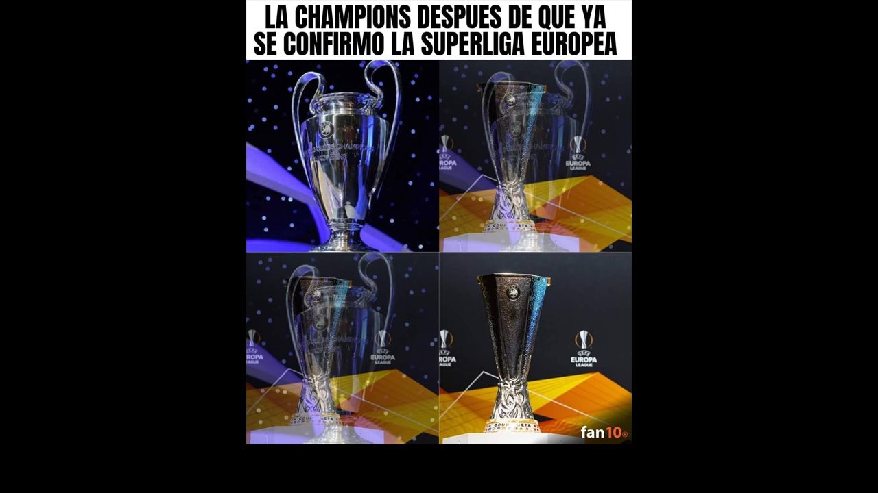 ¿Adiós, Champions League? Ya llegaron los memes de la Superliga de Europa