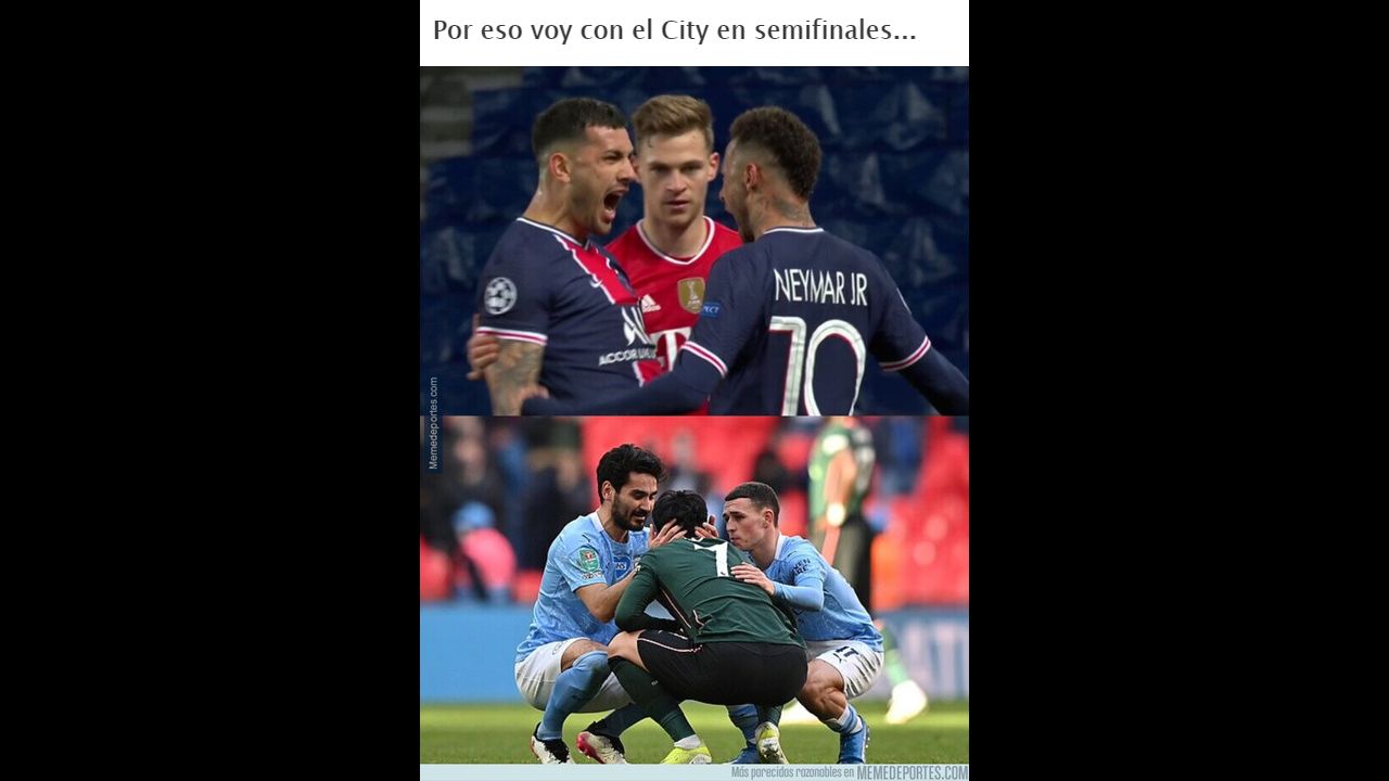 Los memes de no se olvidaron de PSG ni de Manchester City en la Champions League