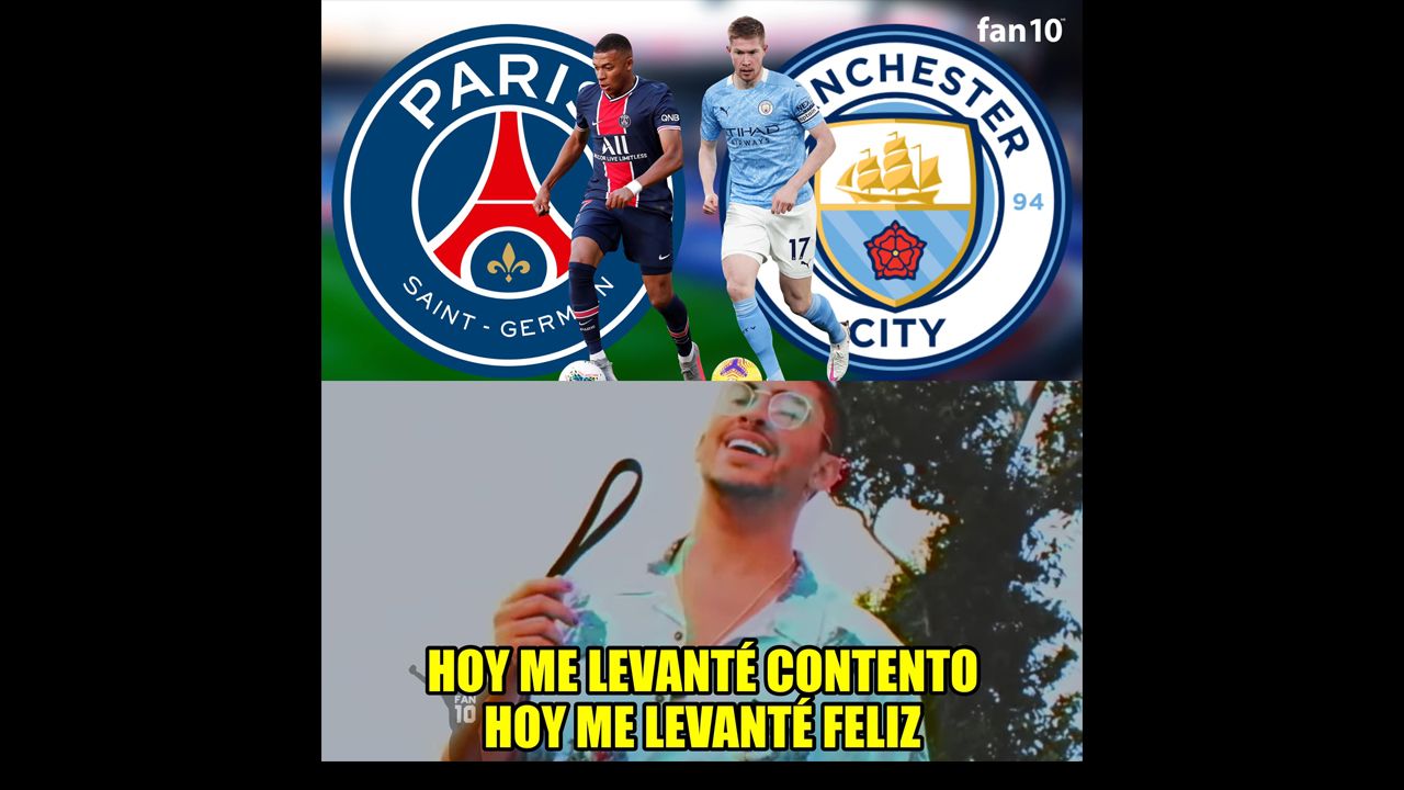 Los memes de no se olvidaron de PSG ni de Manchester City en la Champions League