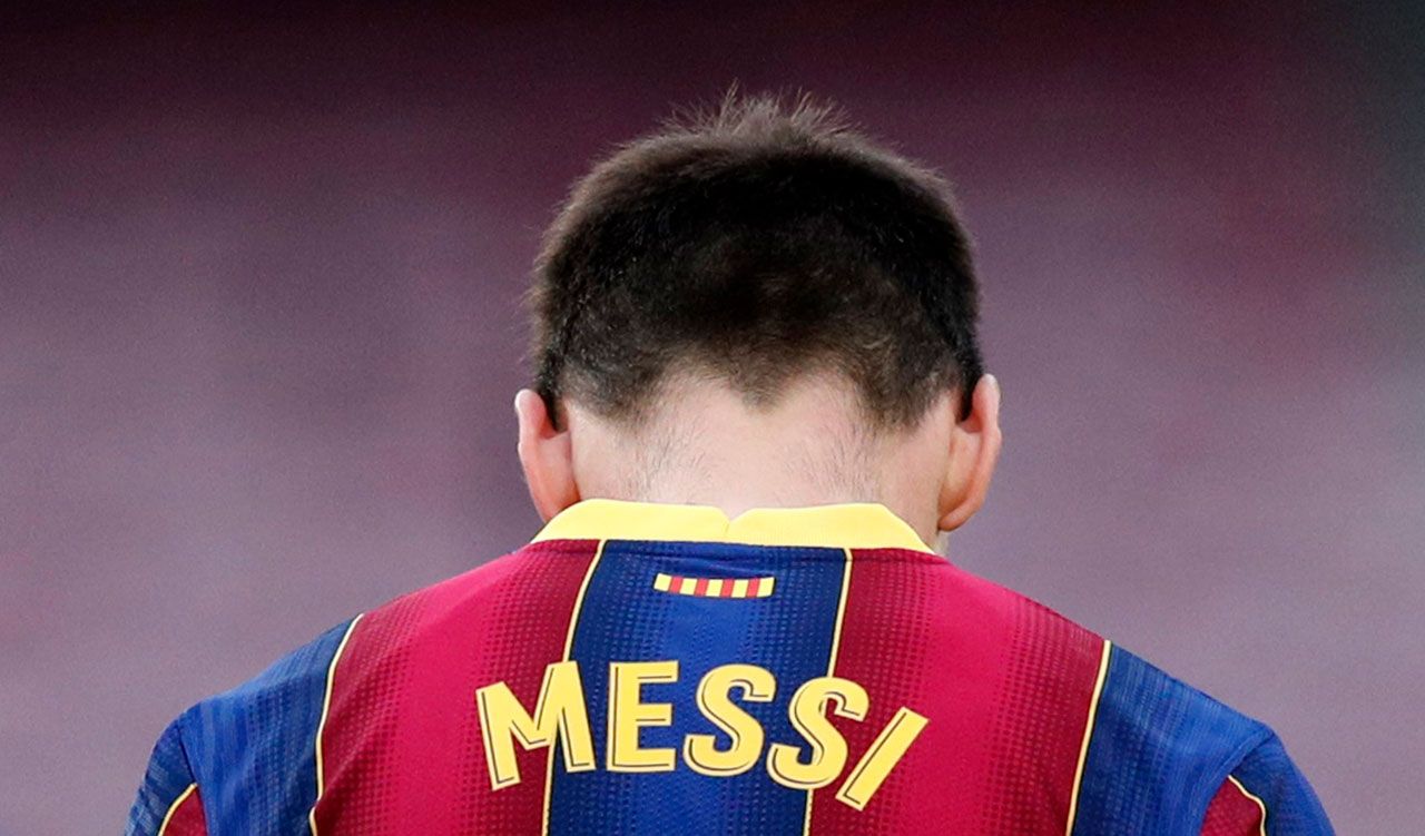 El desastre reflejado en la cara de Messi