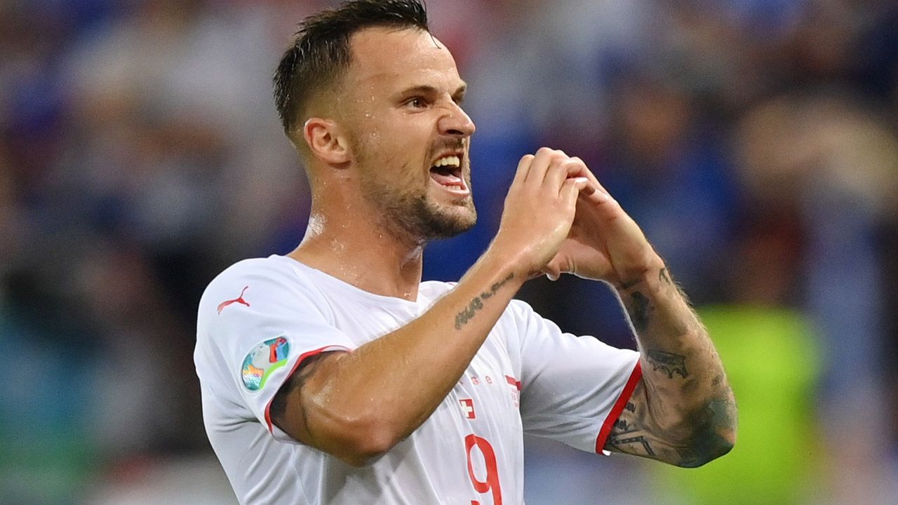 Haris Seferovic y el gol que puso a sufrir temprano a Francia