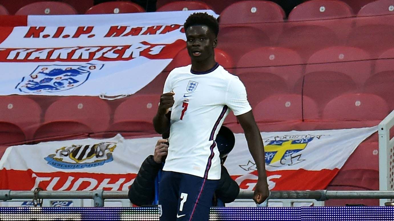 Bukayo Saka, 19 años, Inglaterra: Formado en el Arsenal, debutó con ‘Los Tres Leones’ en octubre de 2020, en un amistoso ante Gales.