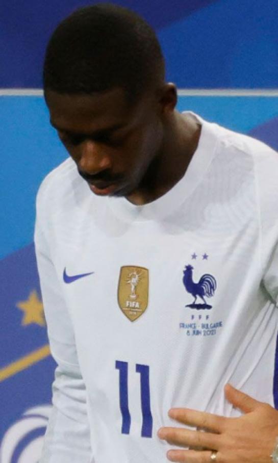 Ousmane Dembélé se va de la Eurocopa