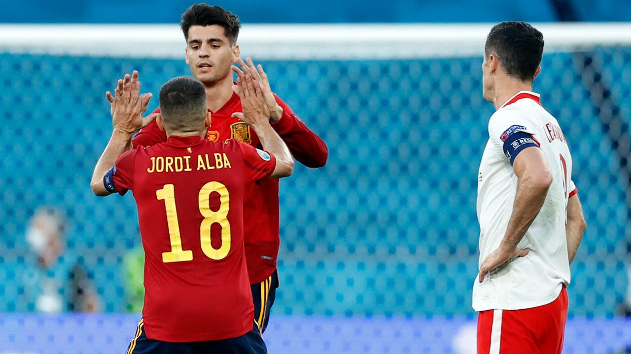 España anotó su primer gol en la Euro 2020 y Álvaro Morata se lo dedicó a Luis Enrique