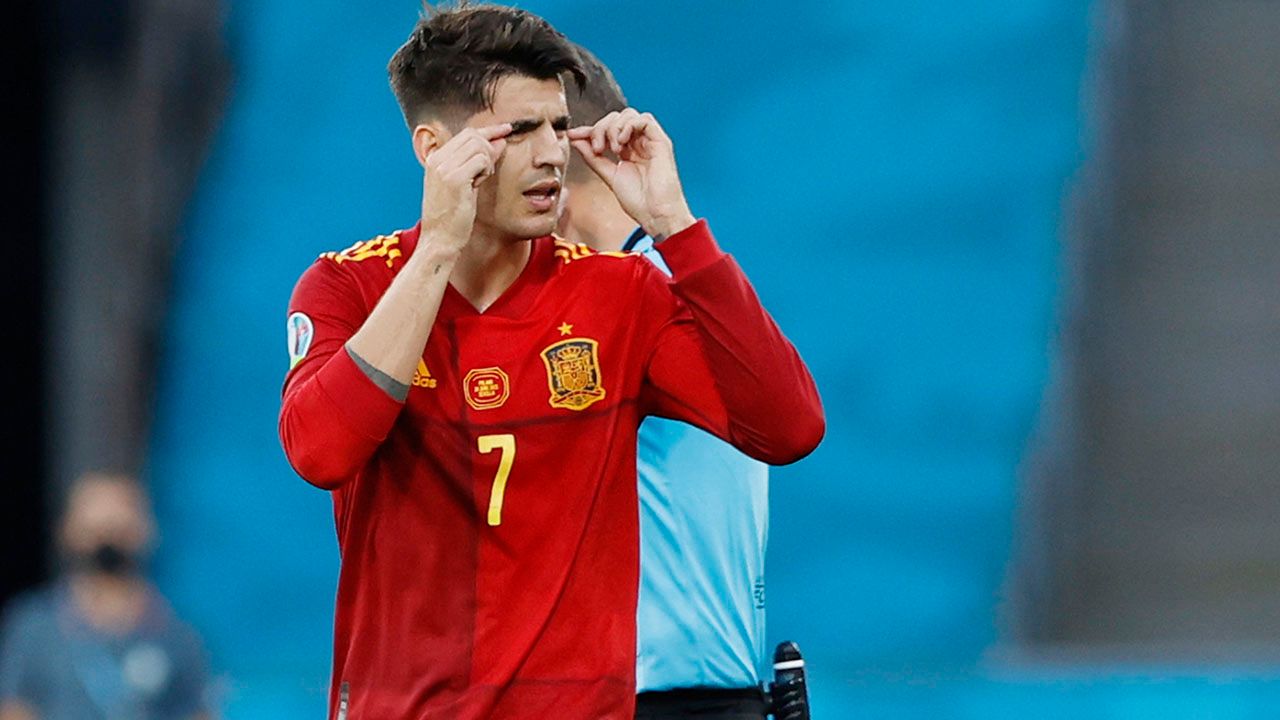 España anotó su primer gol en la Euro 2020 y Álvaro Morata se lo dedicó a Luis Enrique