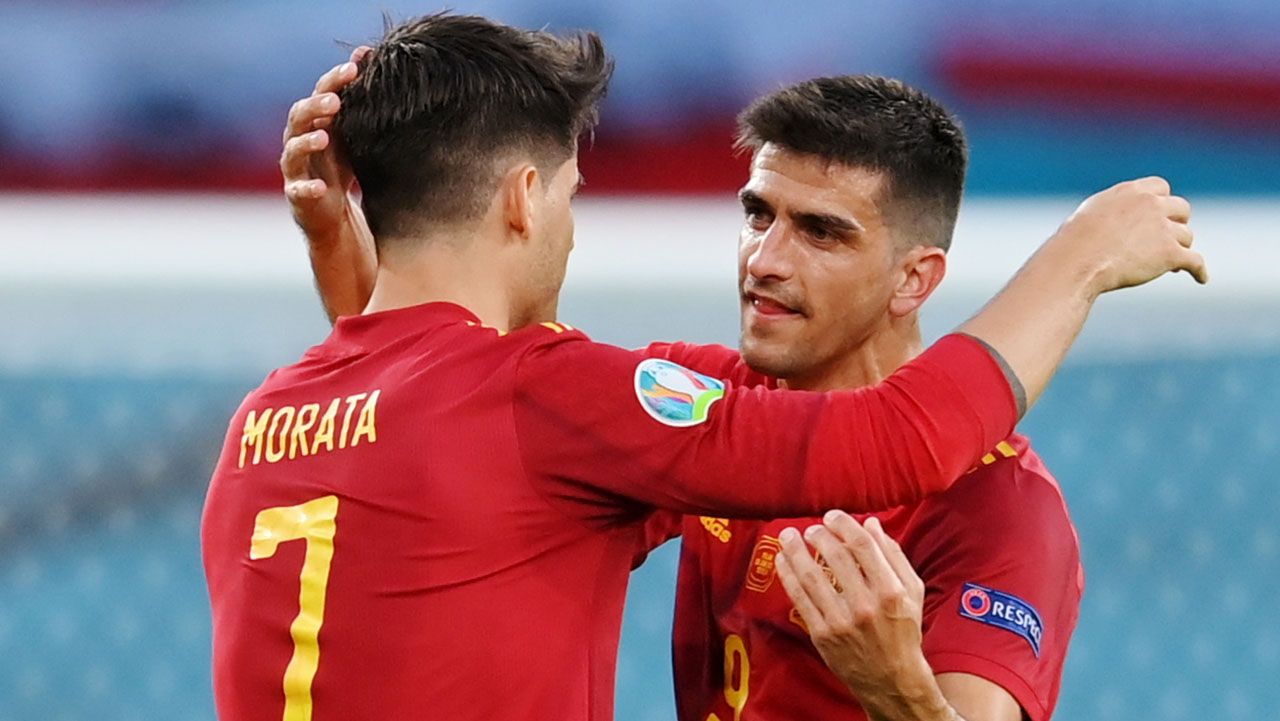 España anotó su primer gol en la Euro 2020 y Álvaro Morata se lo dedicó a Luis Enrique