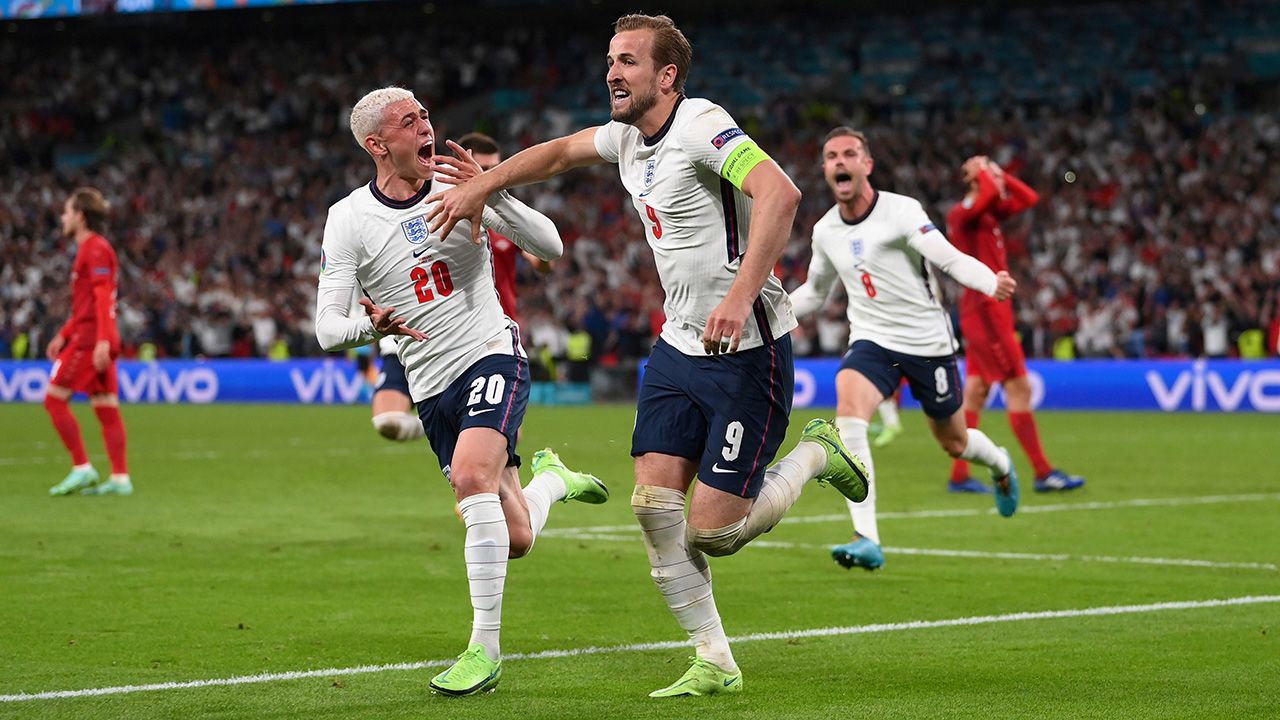 Los marcadores que llevaron a Inglaterra a su primera final de la Eurocopa