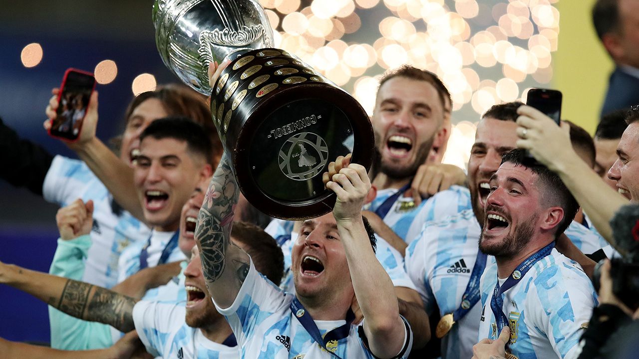 ¡Argentina por fin vuelve a sonreír, levantó la Copa América y así festejó!
