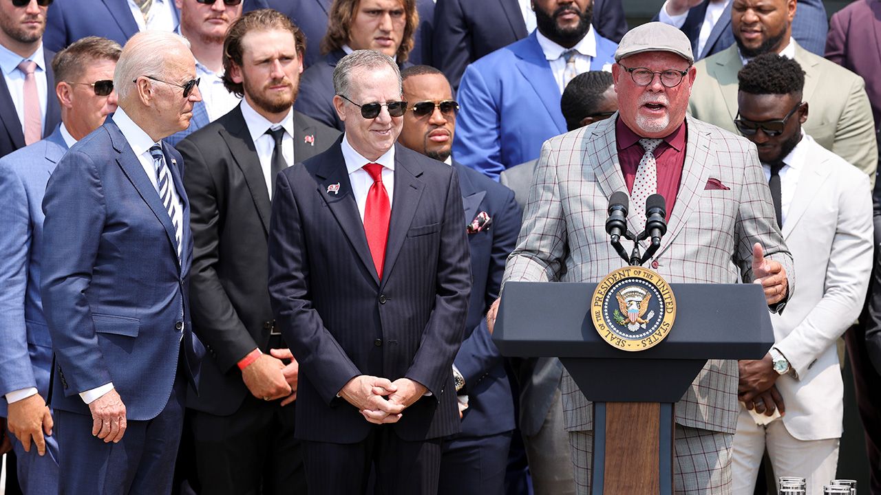 Los Tampa Bay Buccaneers visitaron a Joe Biden en la 'Casa Blanca'