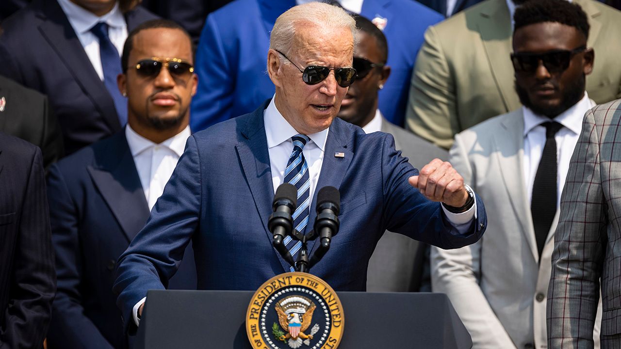 Los Tampa Bay Buccaneers visitaron a Joe Biden en la 'Casa Blanca'