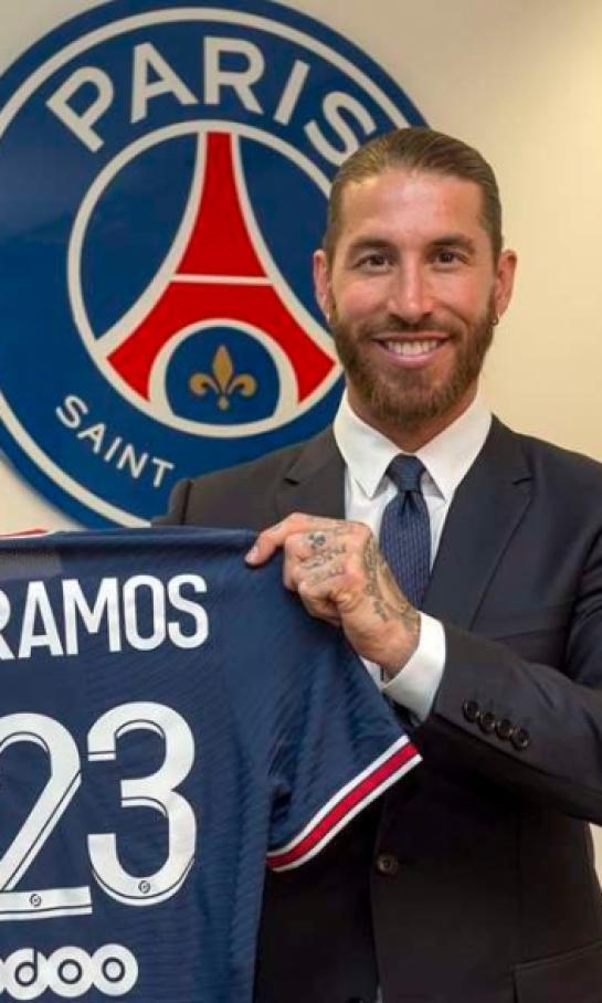 Paris Saint-Germain presentó a Sergio Ramos