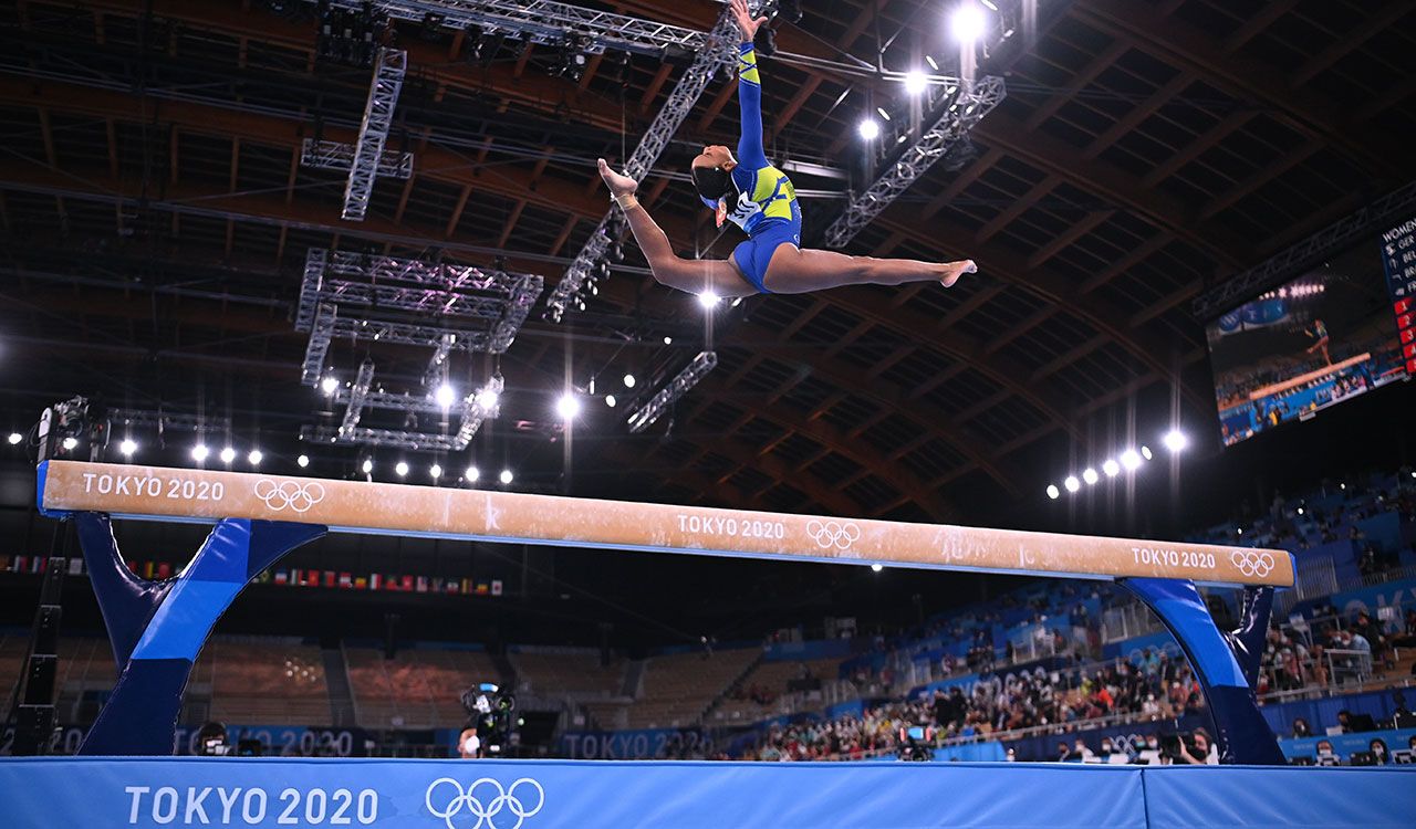 La primera gimnasta brasileña en ganar una medalla olímpica