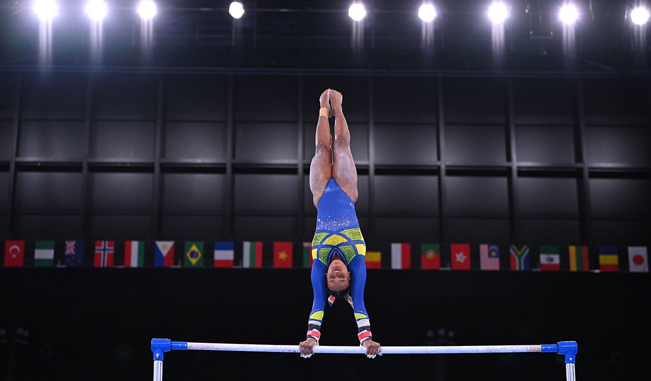 La primera gimnasta brasileña en ganar una medalla olímpica