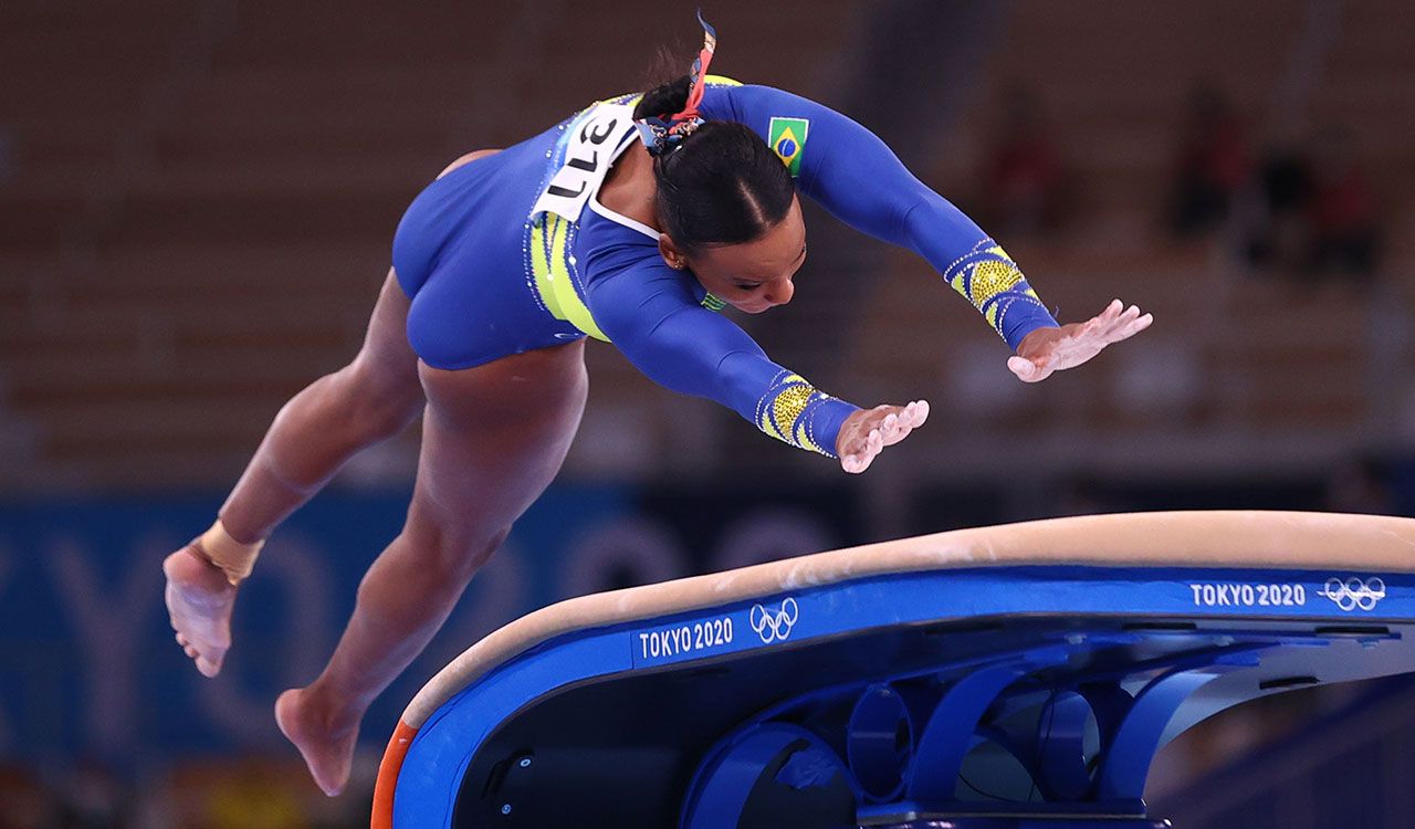 La primera gimnasta brasileña en ganar una medalla olímpica