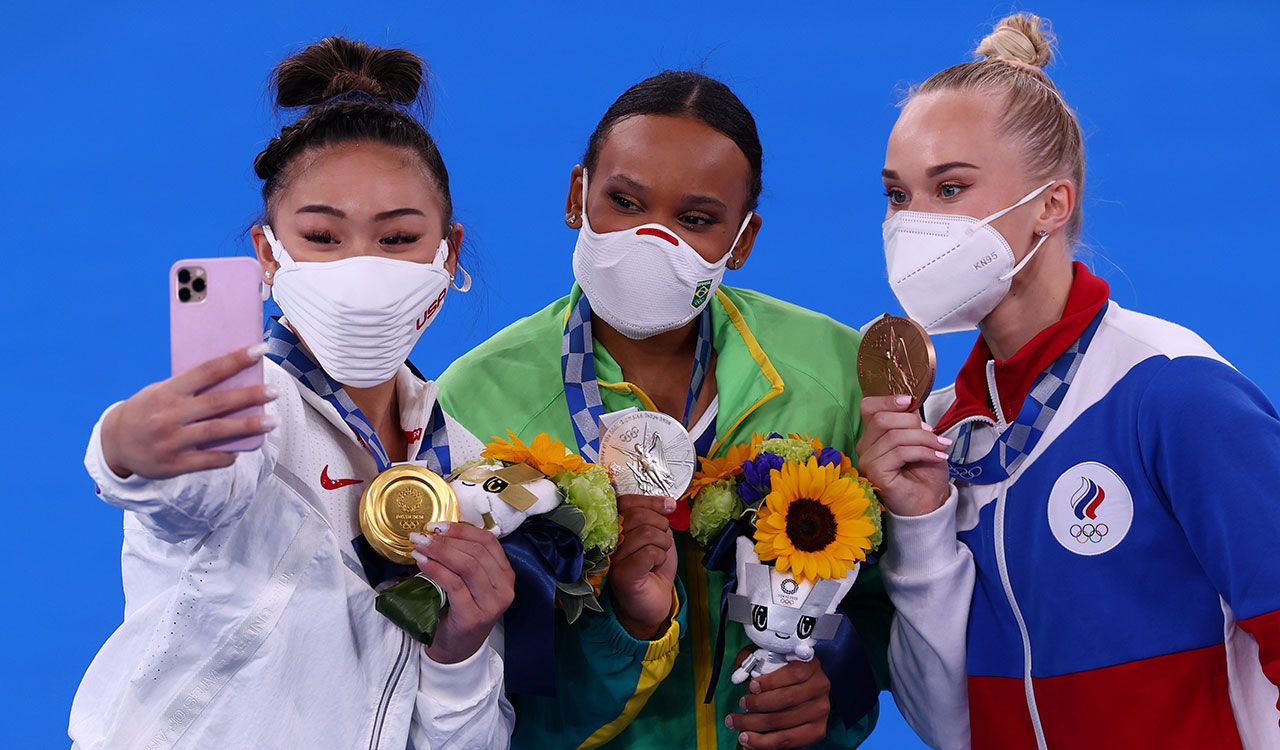 La primera gimnasta brasileña en ganar una medalla olímpica