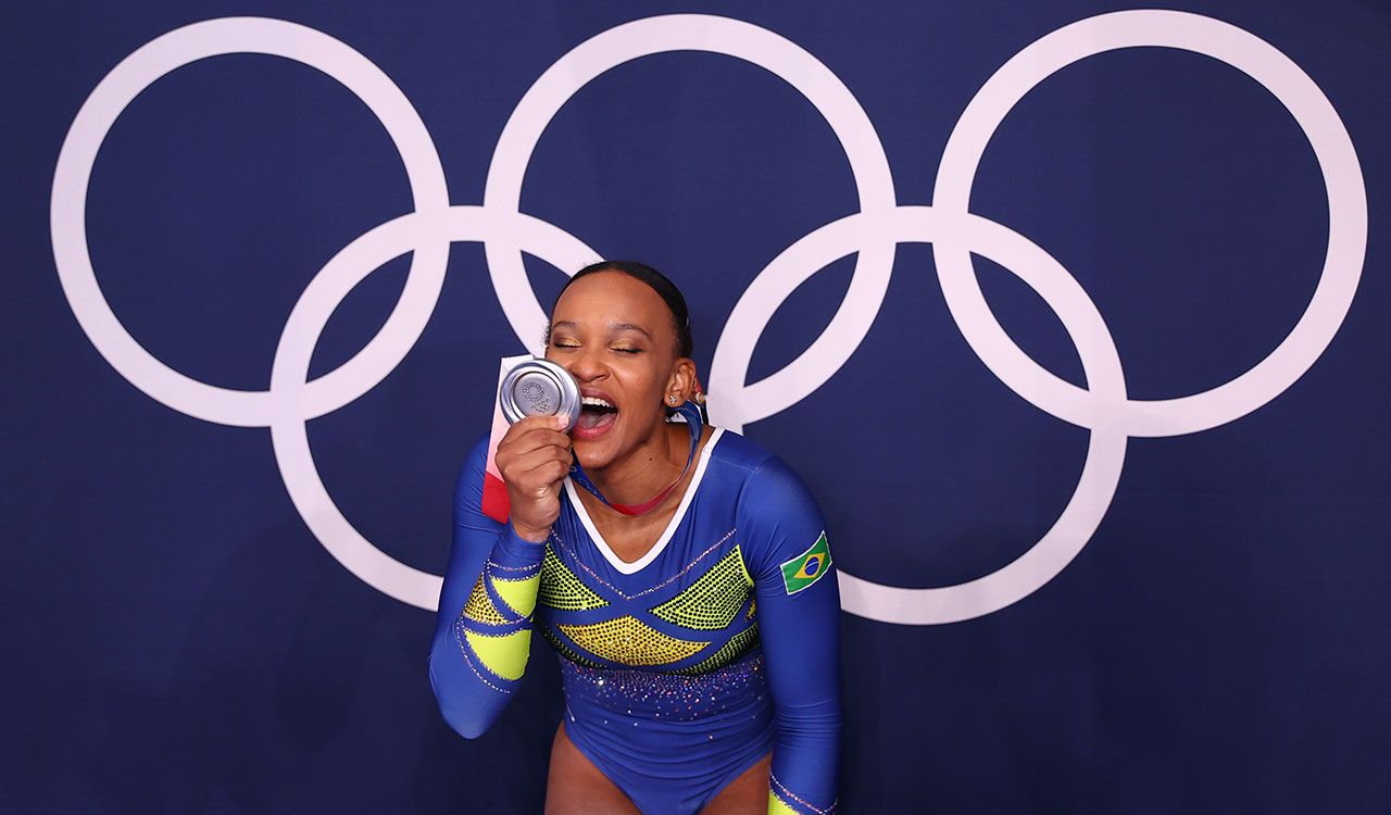 La primera gimnasta brasileña en ganar una medalla olímpica