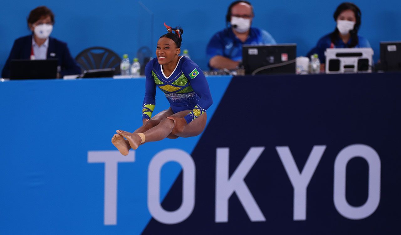 La primera gimnasta brasileña en ganar una medalla olímpica