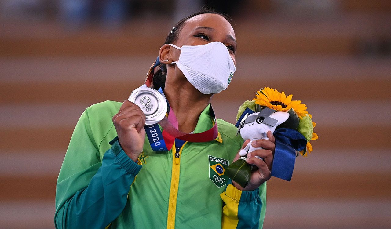 La primera gimnasta brasileña en ganar una medalla olímpica