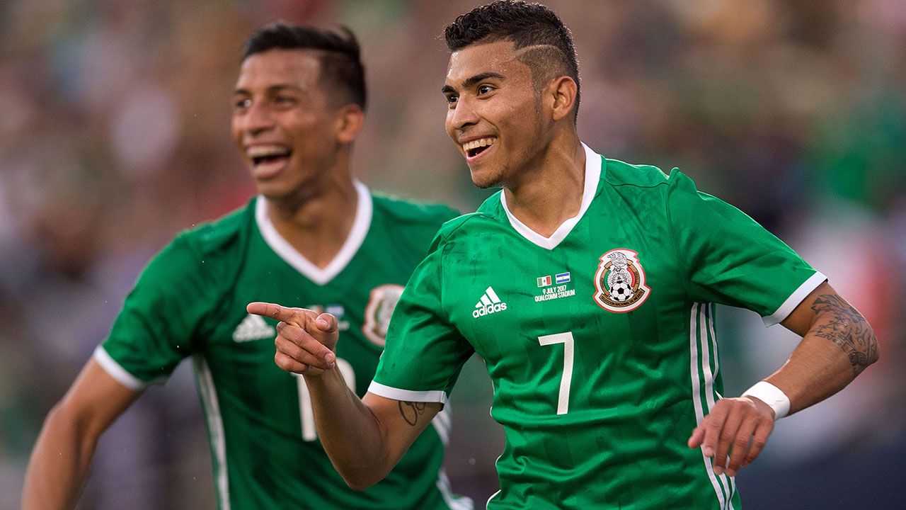 México 3-1 El Salvador (goles de Marín, Elías Hernández y Pineda), Copa Oro 2017