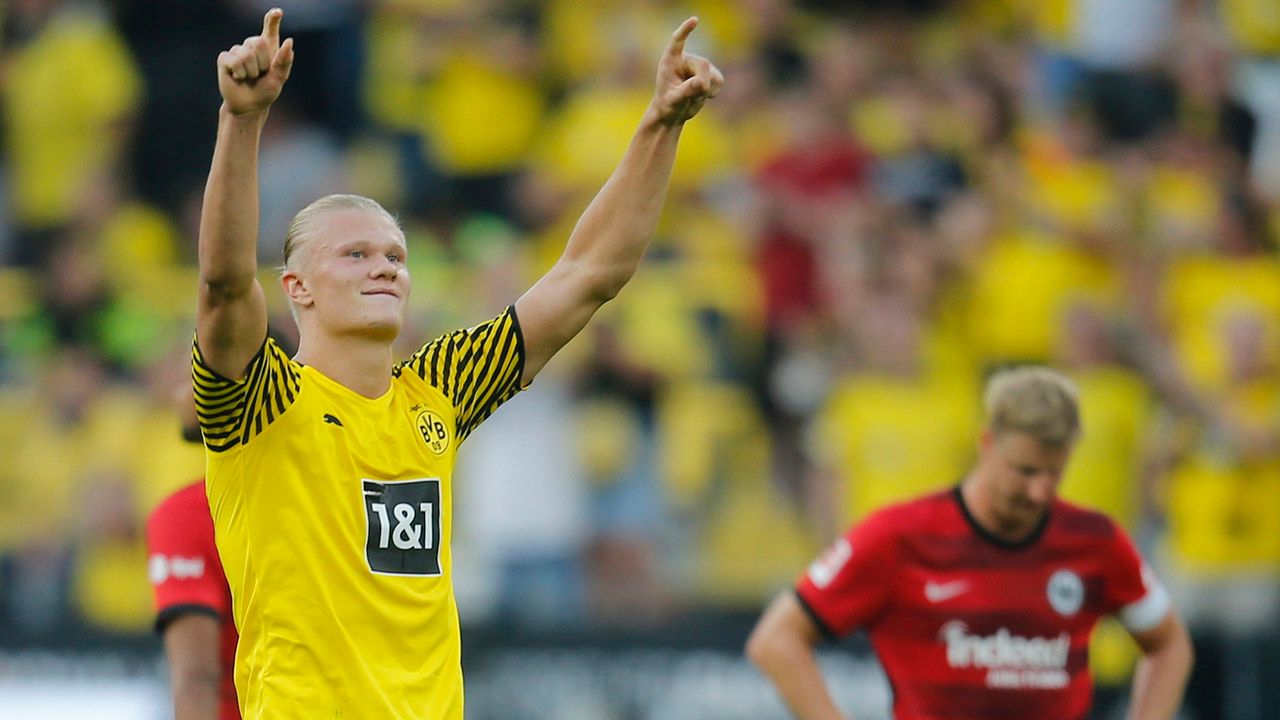 Erling Haaland dio miedo en la goleada del Borussia Dortmund