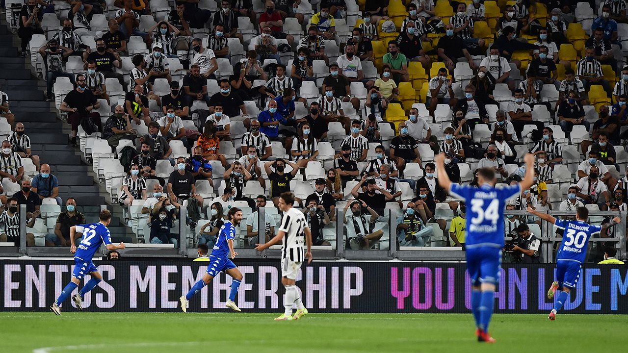 Empoli sorprendió a Juventus que no ha ganado en la Serie A