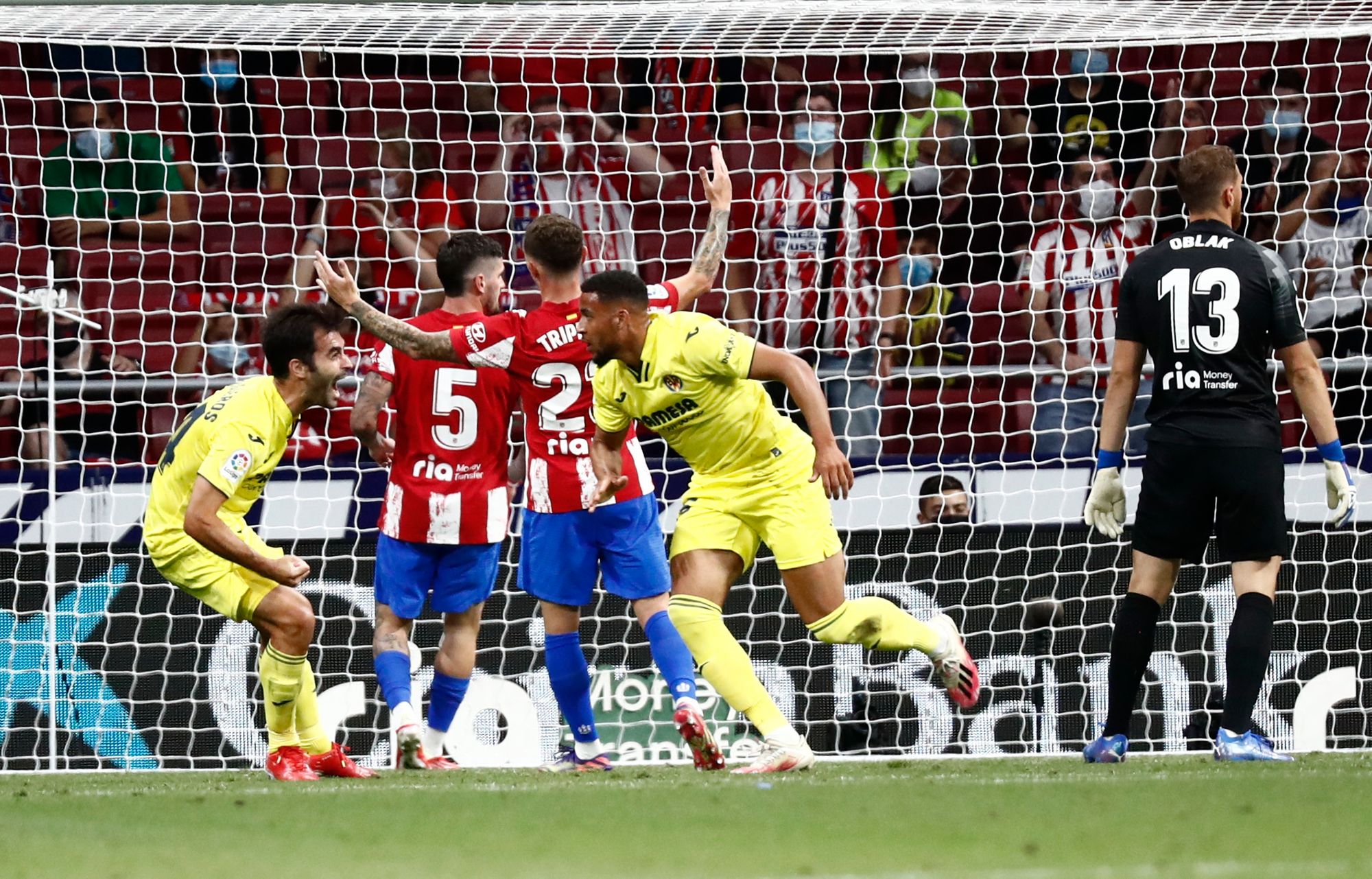 Un autogol de último minuto dejó a Villarreal sin premio ante Atlético de Madrid
