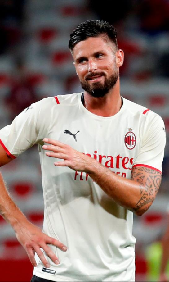 Olivier Giroud sin miedo a la 'Maldición' del '9' en el Milan