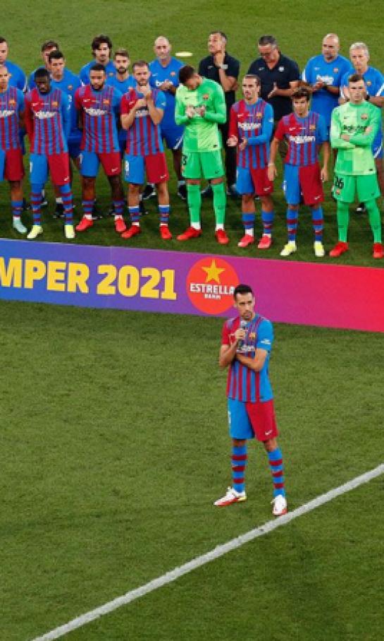 El adiós de Busquets a Leo Messi