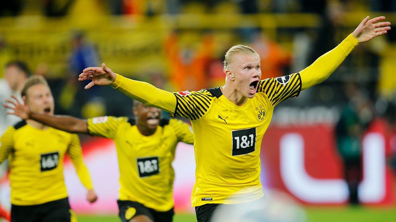 Erling Haaland desató la locura al rescatar a Borussia Dortmund de último minuto