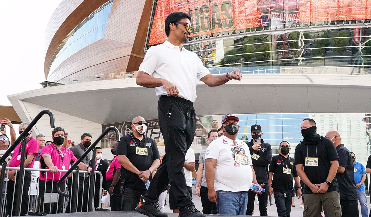 Pacquiao, Ugás y su primer cara a cara en Las Vegas