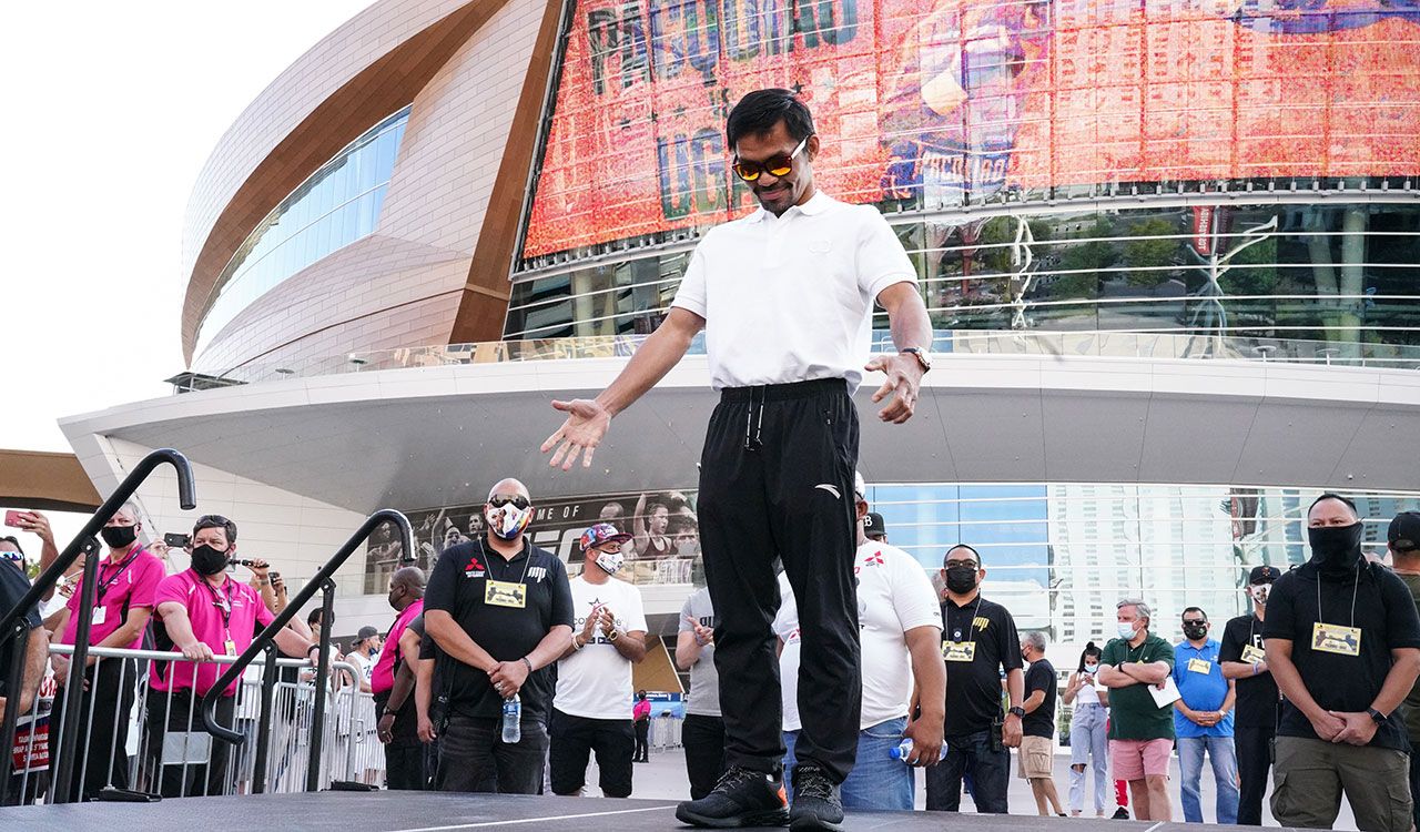 Pacquiao, Ugás y su primer cara a cara en Las Vegas