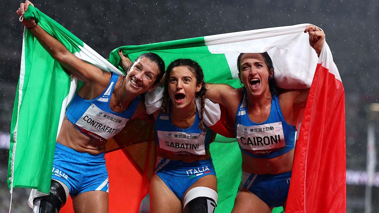 Monica Contrfatto, Ambra Sabatini y Martina Caironi: Italia