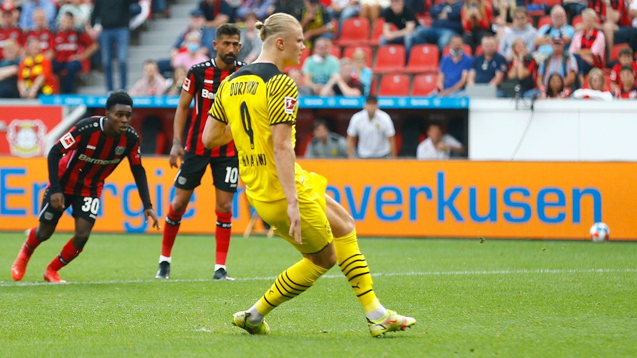Erling Haaland terminó con el invicto de Leverkusen y Borussia Dortmund escala posiciones