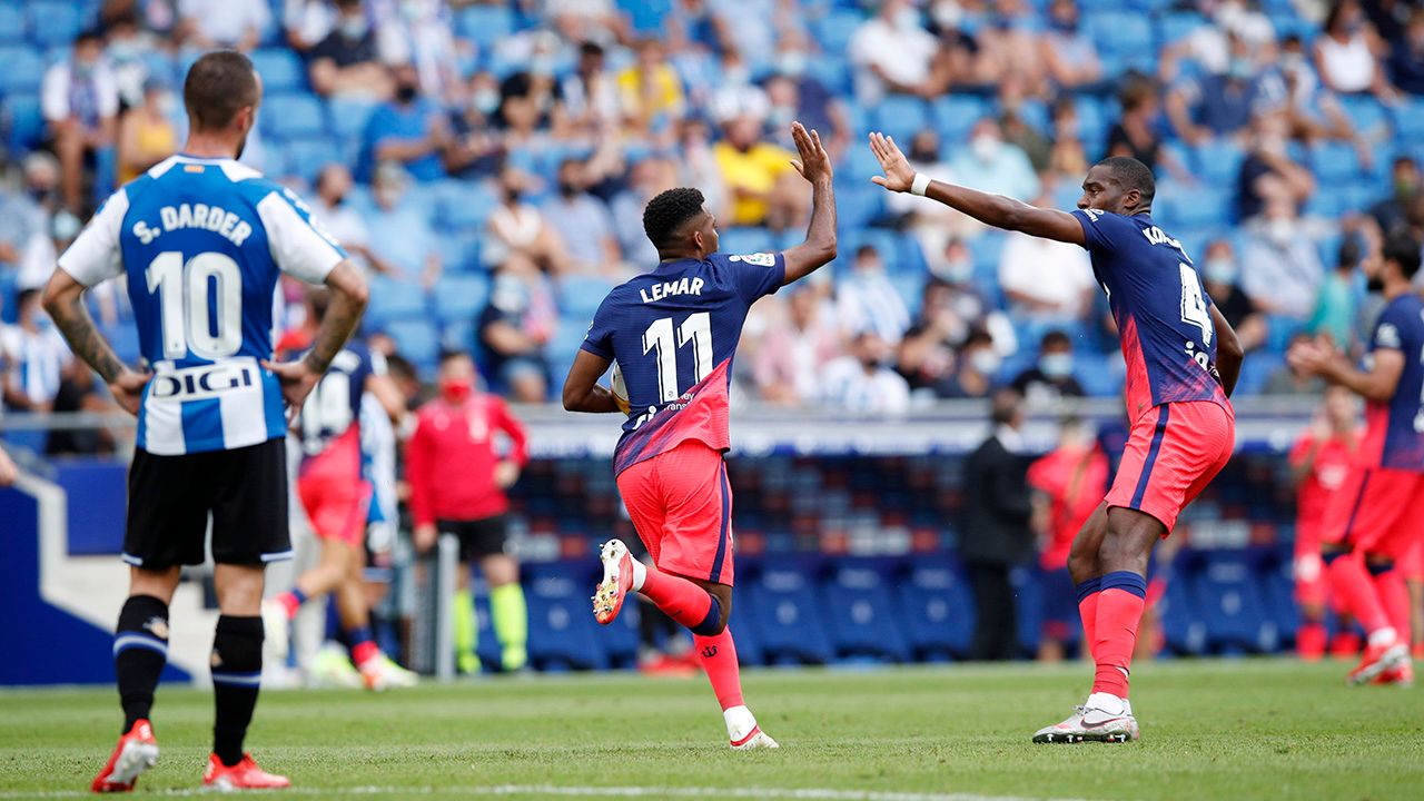 Atlético de Madrid venció a Espanyol de último minuto y enseña la suerte del campeón