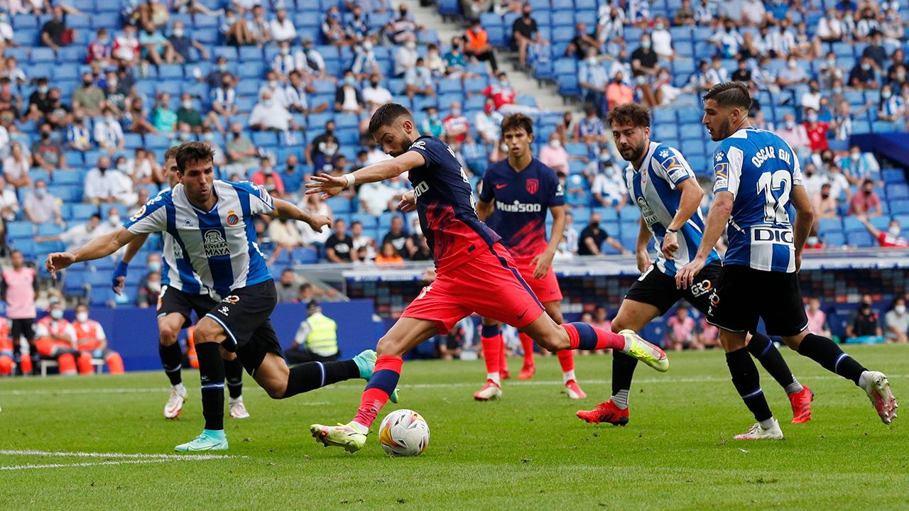 Atlético de Madrid venció a Espanyol de último minuto y enseña la suerte del campeón