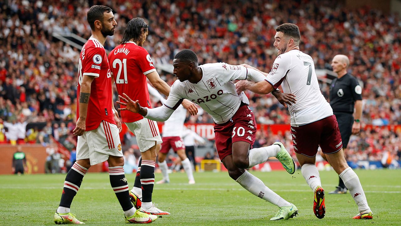 Aston Villa sorprendió y venció por primera vez desde 2009 a Manchester United