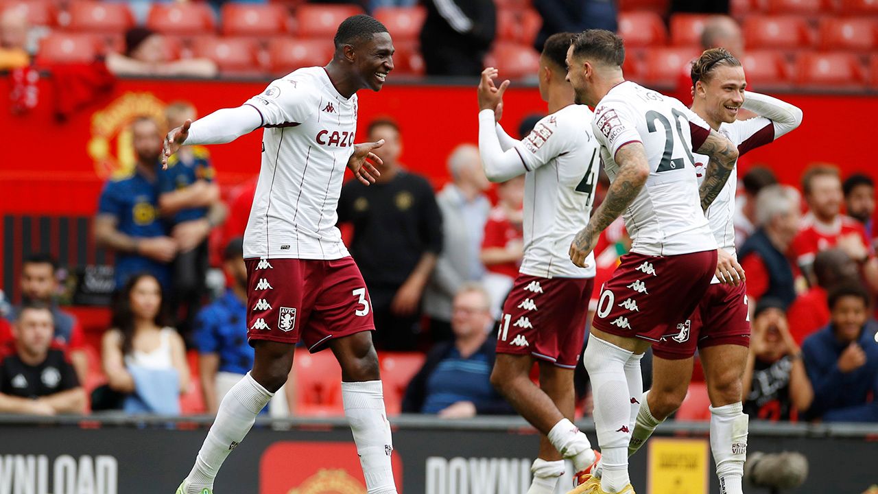 Aston Villa sorprendió y venció por primera vez desde 2009 a Manchester United