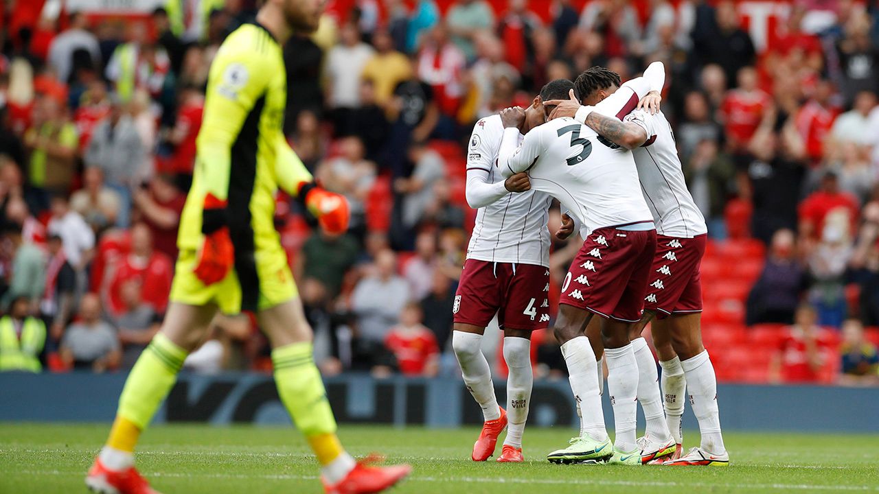 Aston Villa sorprendió y venció por primera vez desde 2009 a Manchester United