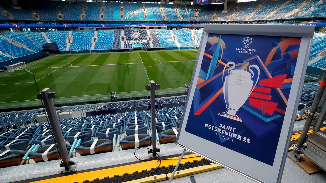 UEFA presentó el logo de la final en el estadio de San Petersburgo
