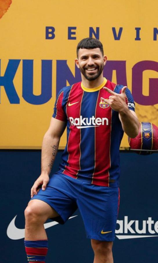 Sergio Agüero anotó en su estreno como futbolista del Barcelona