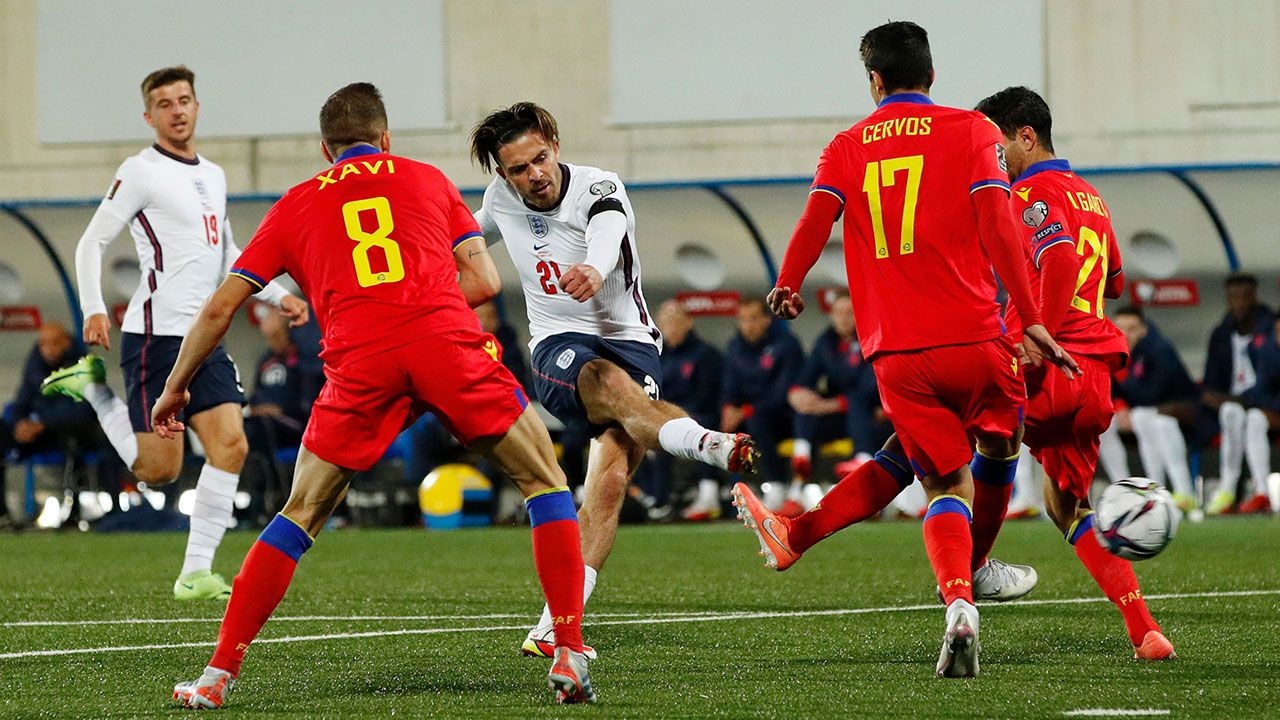Inglaterra goleó a Andorra y camina con paso firme rumbo a Qatar 2022