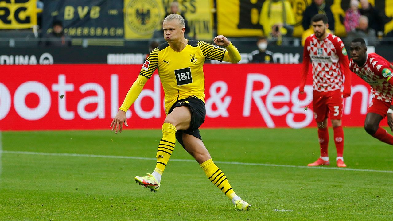 Erling Haaland marca el camino en la victoria del Dortmund sobre Mainz en la Bundesliga