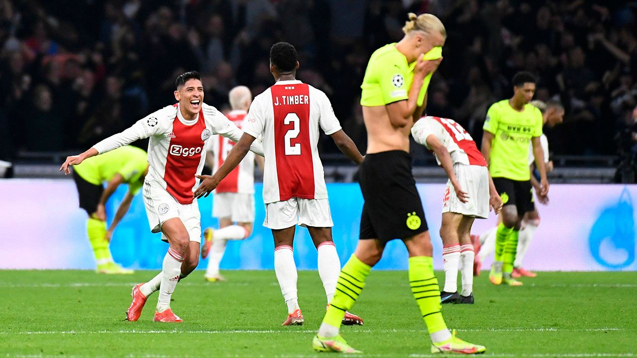 Ajax frenó a Erling Haaland y a Dortmund para liderar su grupo en la Champions League