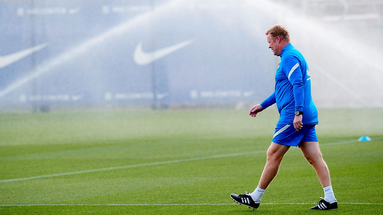 ¿El último entrenamiento de Ronald Koeman al frente del Barcelona?